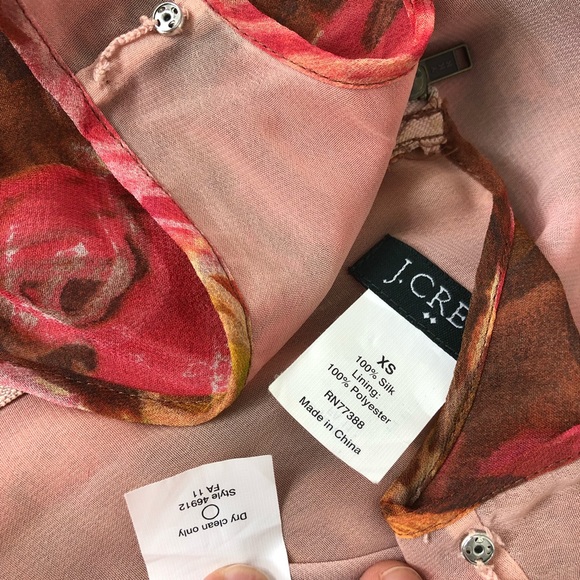 J. Crew multicolored blouse size XS - Picture 8 of 8